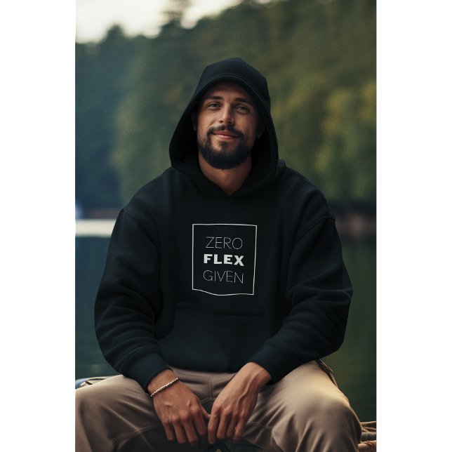 Noll Flex med modern offertdesign Hoodie (Skapare uppladdad)