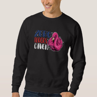 Noll flockar givna  Djur  Flamingo för män kvinnor Lång Ärmad Tröja