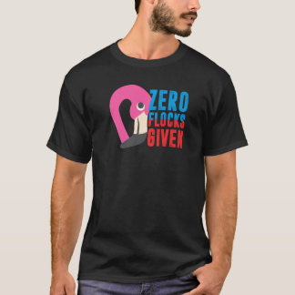 Noll flockar givna  Djur  Flamingo för män kvinnor T Shirt
