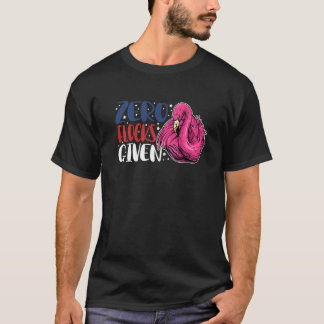 Noll flockar givna  Djur  Flamingo för män kvinnor T Shirt