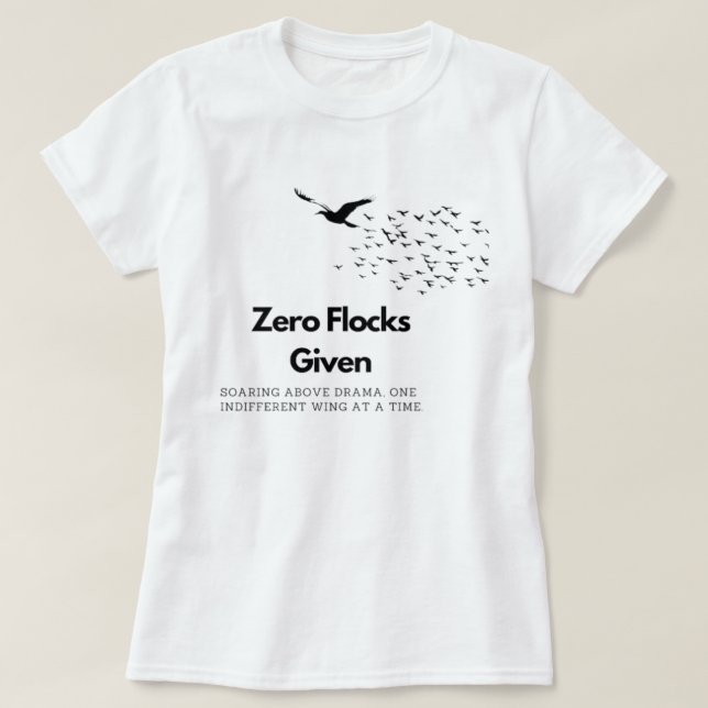 Noll flockar med svensk skjorta t shirt (Design framsida)