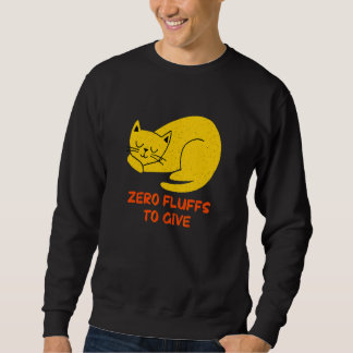 Noll Fluffar att Ge Katt Katt Mamma Kattunge Katt Lång Ärmad Tröja