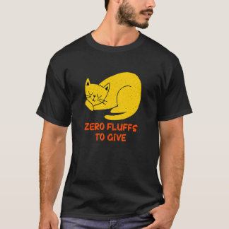 Noll Fluffar att Ge Katt Katt Mamma Kattunge Katt T Shirt