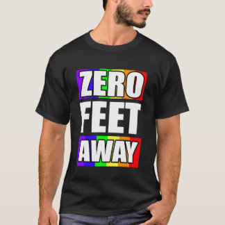 Noll Fot Borta Gay Roligt Datingprogram LGBTQ Stol T Shirt