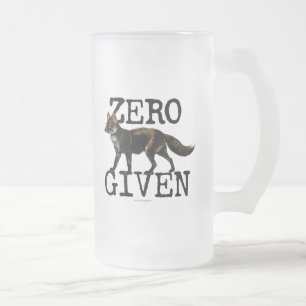 Noll (fox) frostat ölglas