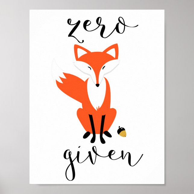 Noll Fox med Poster av den funna pun (Framsidan)