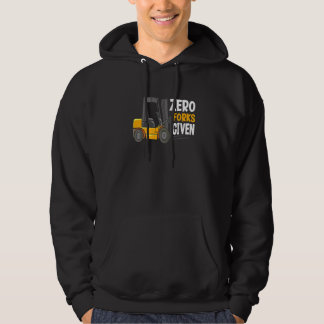 Noll gafflar givna lagertruckförare hoodie