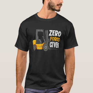 Noll gafflar givna Lagertruckförare T Shirt