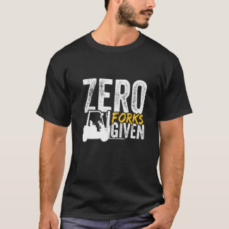 Noll gafflar givna truck certifierad t shirt