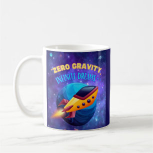 Noll gravitationsdrömmar kaffemugg