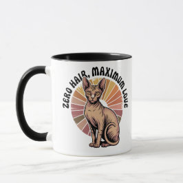 Noll Hår Maximal Kärlek Sphynx Konst Mugg