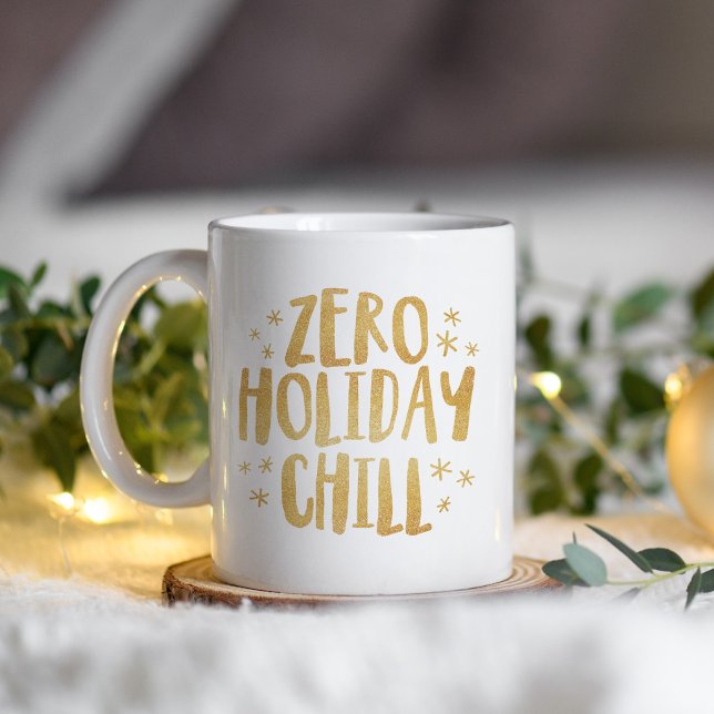 Noll helgdag klär dig lustig glitter jul mugg (Skapare uppladdad)