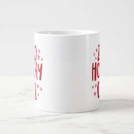 Noll helgdag-kyllen roligt faux red glitter jul jumbo mugg