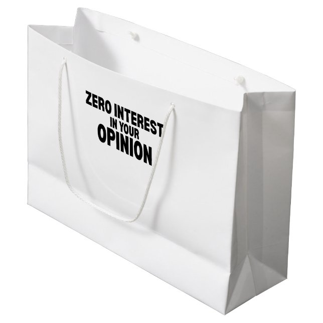 Noll Intresse För Din Åsikt Minimalist (Framsidan Vinklad)