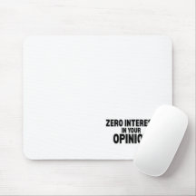 Noll Intresse För Din Åsikt Minimalist