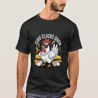Noll Kluck Lika Rolig Kycklingbonde Fågel Älskare T Shirt