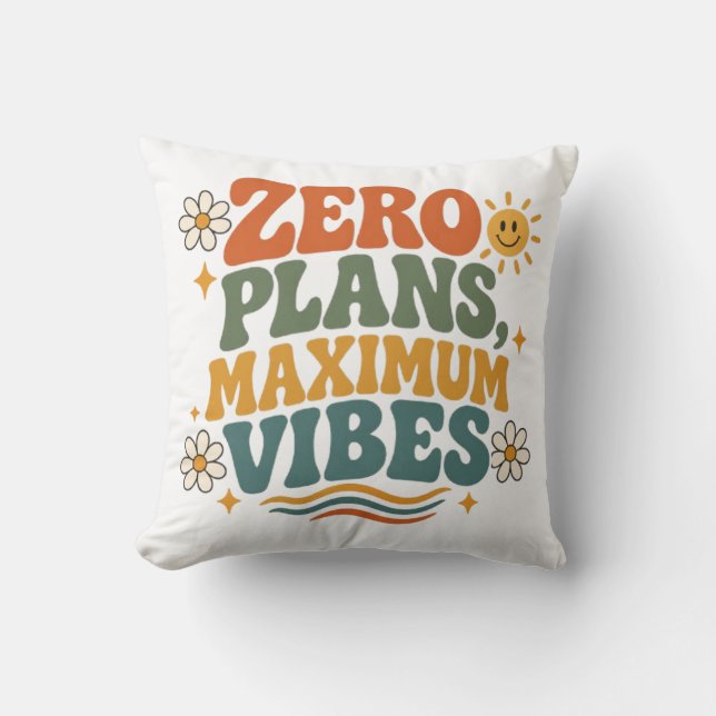Noll Planer Maximalt Stämning Retro Boho Blommig C Kudde (Framsida)