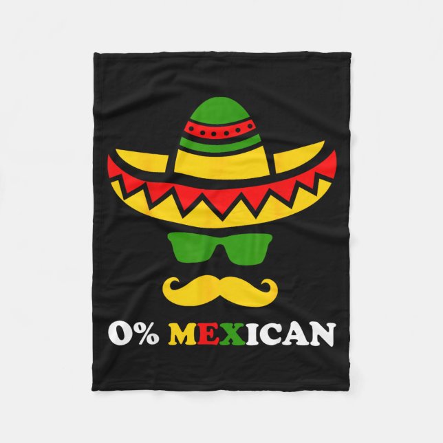 Noll procent mexikansk rolig cinco de mayo-fest fleecefilt (Framsidan)