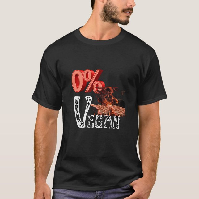 Noll Procent Vegan Grill T Shirt (Framsida)