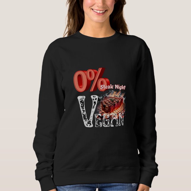Noll Procent Vegansk Grillkväll T Shirt (Framsida)