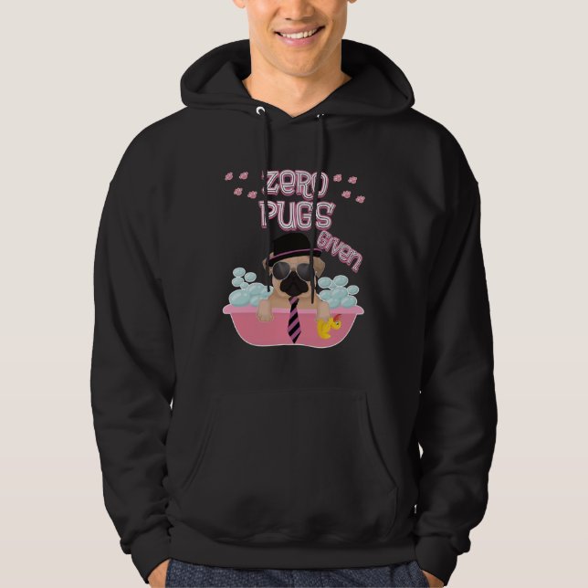 Noll puggar med premium T-Shirt 334 Hoodie (Framsida)