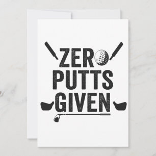 Noll Puttar Given Rolig Golf Sport Golfande Pappa Inbjudningar