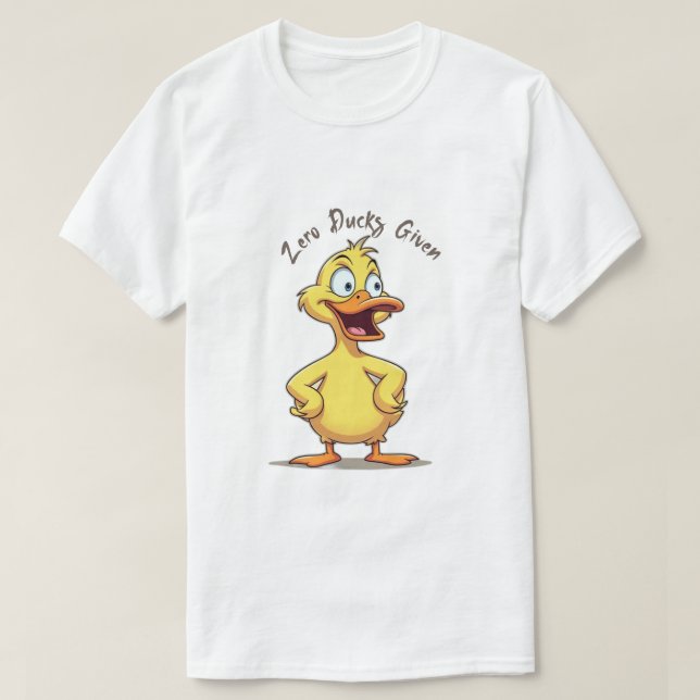 noll Råttor Bryr Sig T Shirt (Design framsida)