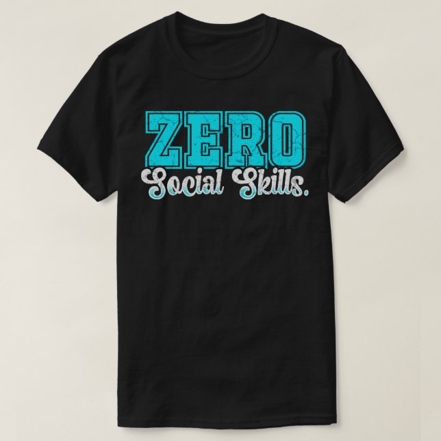 Noll Social Skills T Shirt (Design framsida)