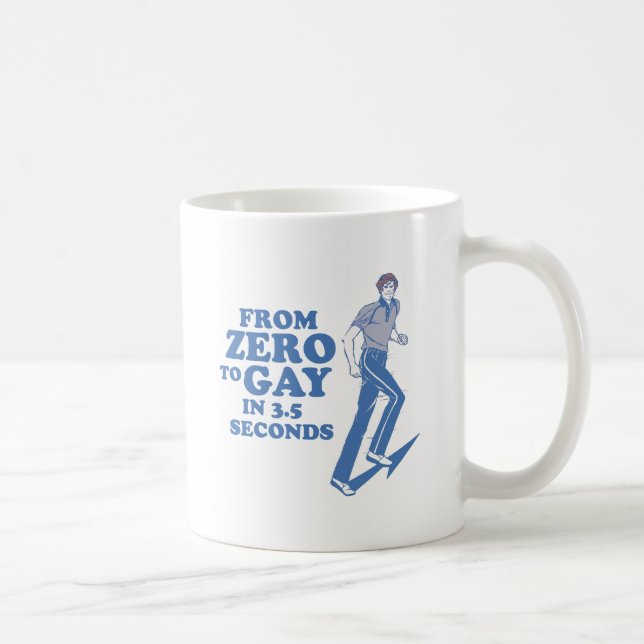 NOLL TILL HOMO PÅ 3 SEKUNDER KAFFEMUGG (Höger)