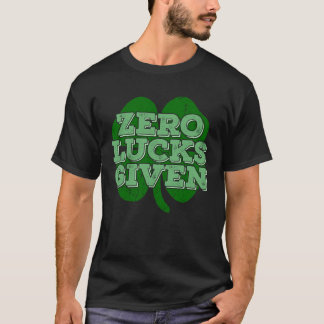 Noll tur ges irländsk Shamrock  St Patricks Day T Shirt