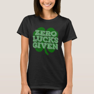 Noll tur ges irländsk Shamrock  St Patricks Day T Shirt