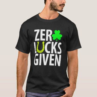 Noll Tur given från Funny Shamrock St patricks day T Shirt