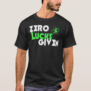Noll Tur med känd St patrick's day Lucky Sham T Shirt