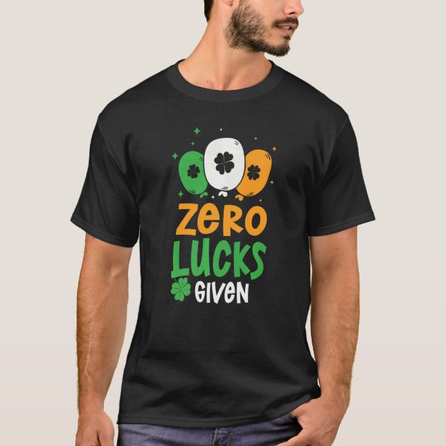 Noll Tur med Party St. Patrick-dagen Humor T Shirt (Framsida)