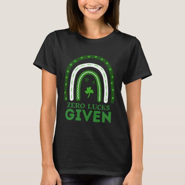 Noll Tur med udda St patrick's day St Paddys T Shirt (Framsida)