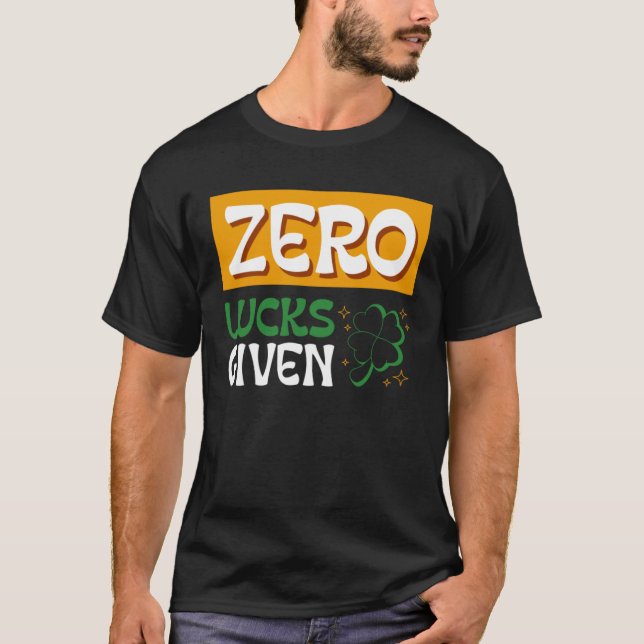 Noll Tur mot St Patrick St paddys day 2 T Shirt (Framsida)