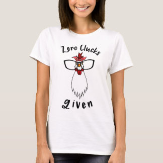 Noll Tuttar Skänkt Rolig Kyckling Gård Bonde Tupp T Shirt