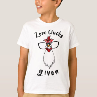 Noll Tuttar Skänkt Rolig Kyckling Gård Bonde Tupp T Shirt