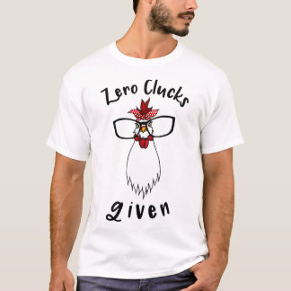 Noll Tuttar Skänkt Rollig Kycklinggård Bonde Tupp T Shirt