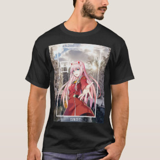 Noll två solnedgång t shirt