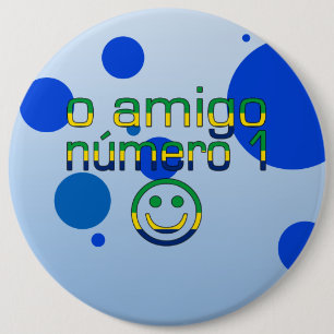 Nolla-Amigo Número 1 i brasilianska flaggafärger Knapp