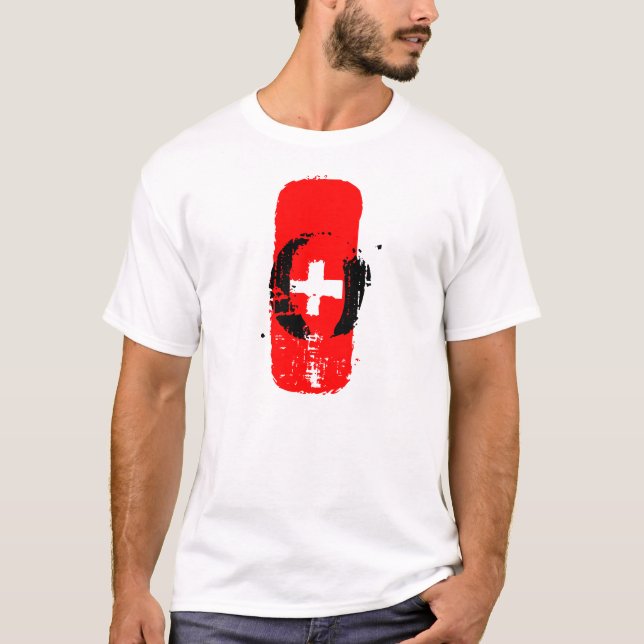 Nolla+ Blodtypvit manutslagsplats Tee Shirt (Framsida)