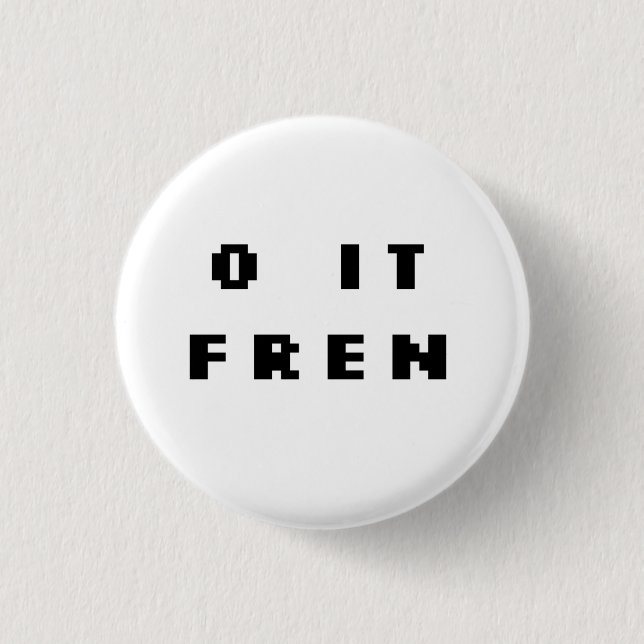 NOLLA DET FREN-emblem (ORG) Knapp (Framsida)