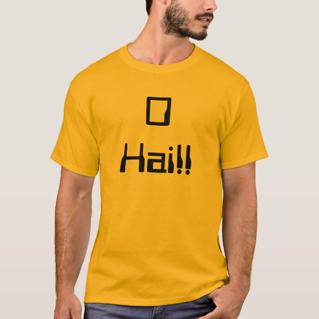 Nolla Hai!! T-shirt (Framsida)