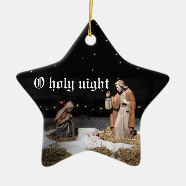 Nolla-heliganatt Julgransprydnad Keramik (Framsidan)