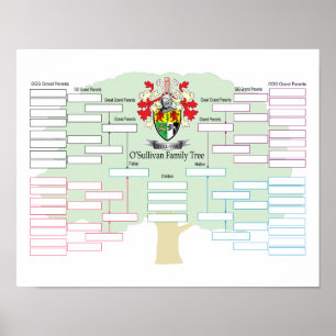 Nolla-Sullivan-Familj-Träd Poster