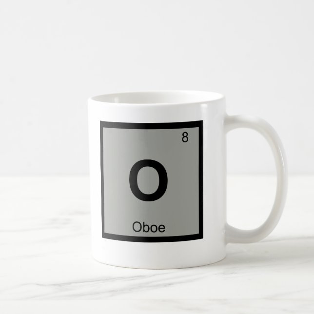 Nolla - symbol för bord för Oboe musikkemi Kaffemugg (Höger)