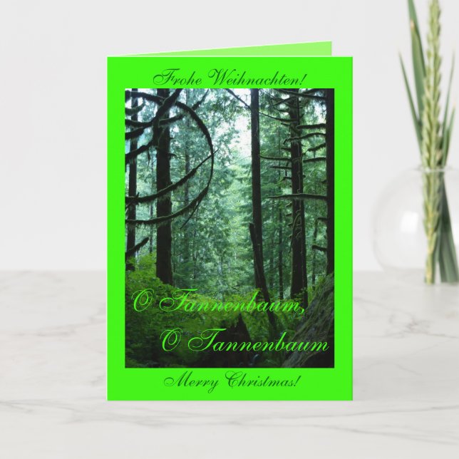 Nolla Tannenbaum, nolla Tannenbaum Helgkort (Framsida)