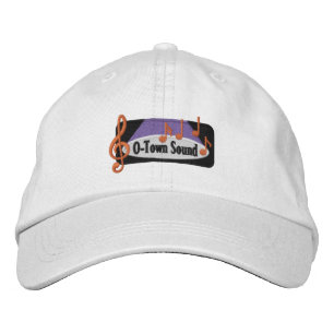 Nolla-Town solid hatt Broderad Keps