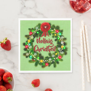 Nollaig Chridheil Scottish jul Luncheon Pappersservett